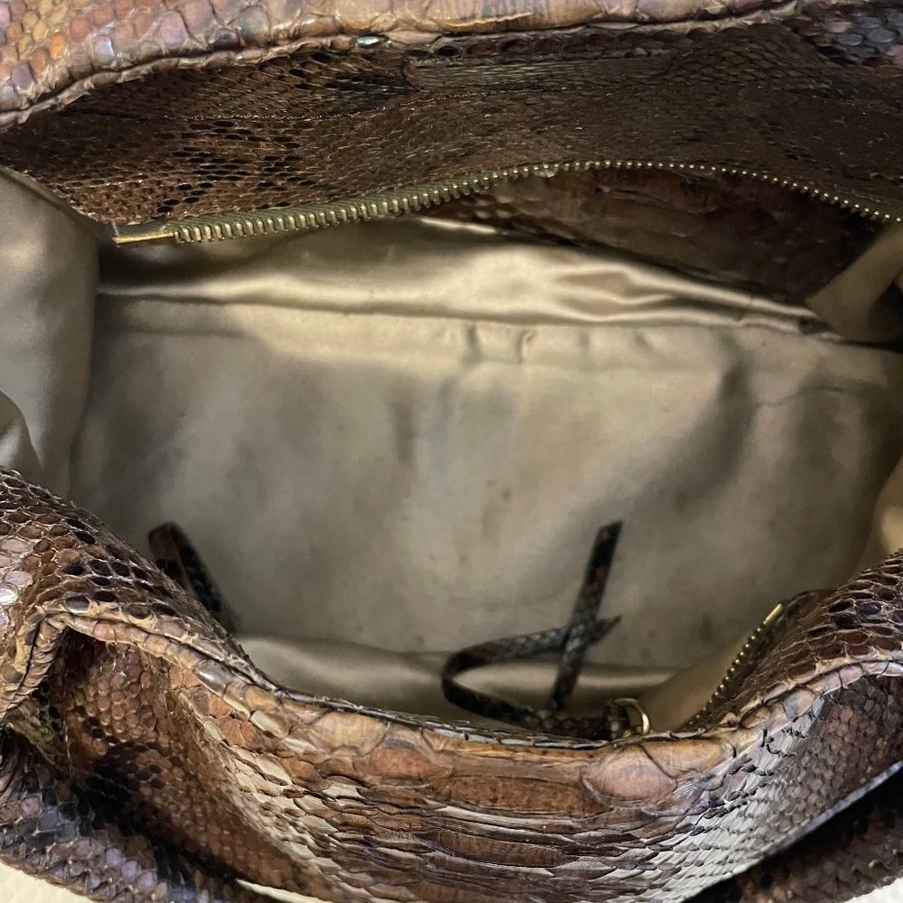 Devi Kroell Metallic Python Hobo Bag - Picture 4 of 10